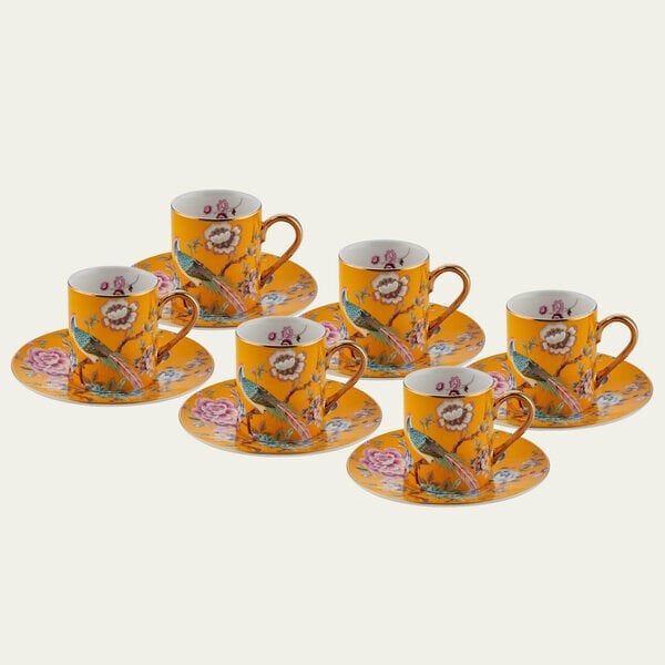 SARI 6 KİŞİLİK KAHVE FİNCAN TAKIMI (YNS 020)