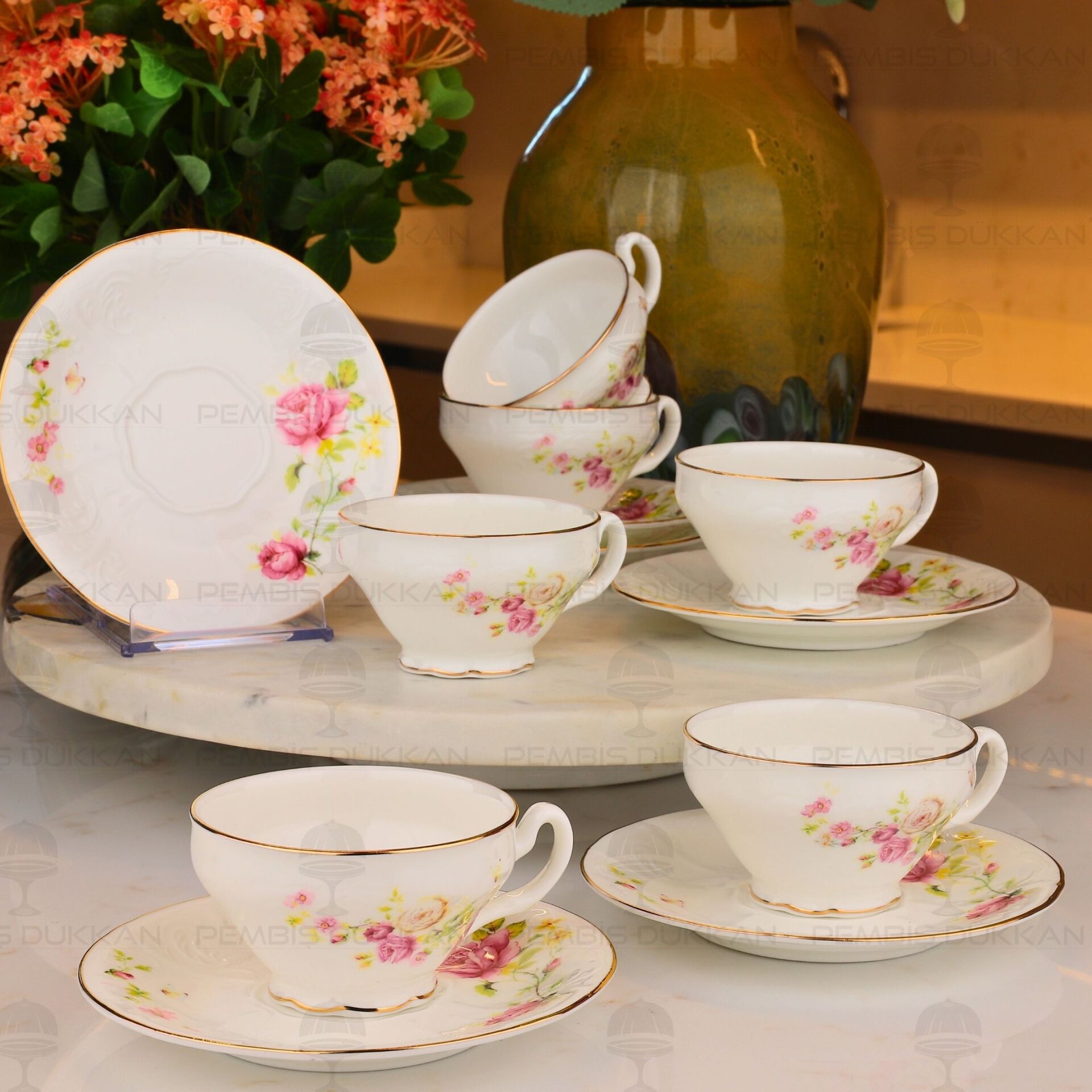 PINK DREAM 6 KİŞİLİK KAHVE FİNCAN TAKIMI