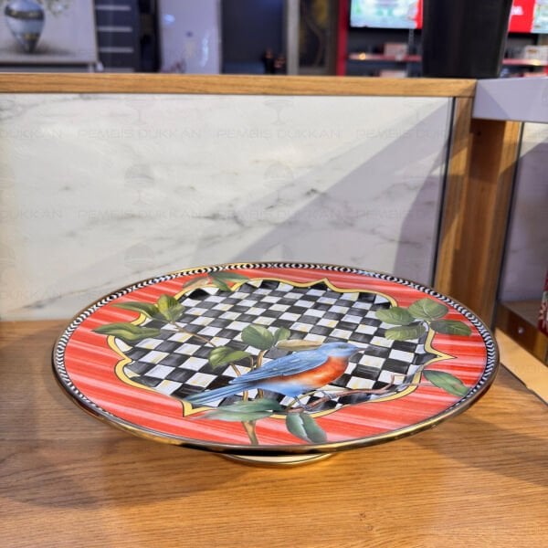 PARADİSE EMAYE 30CM AYAKLI PASTA STANDI
