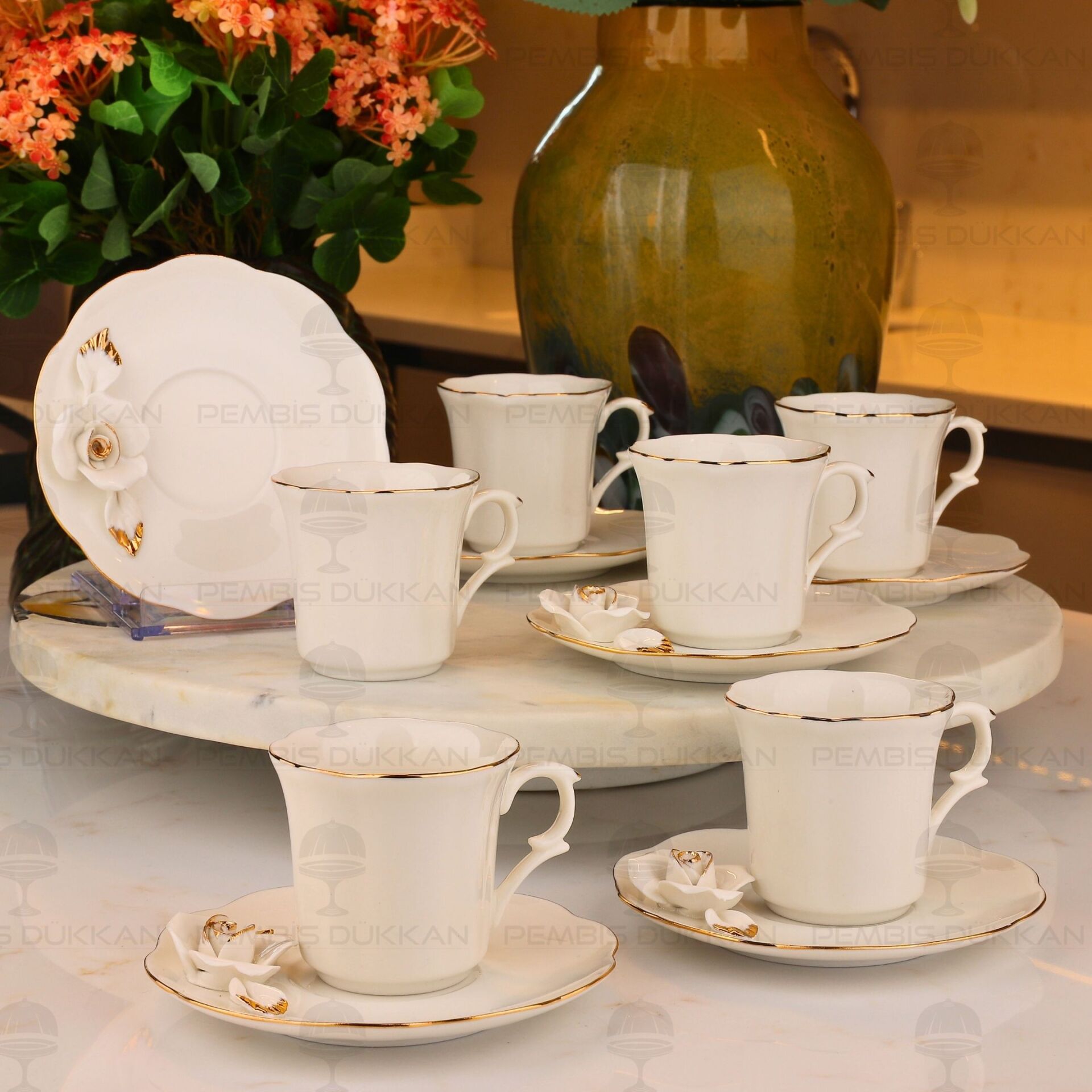 KAPİTEMONTE 6 KİŞİLİK KAHVE FİNCAN TAKIMI