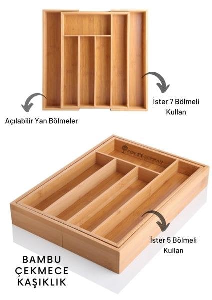 BAMBU ÇEKMECE İÇİ KAŞIKLIK & ORGANİZER (MIEN-316)