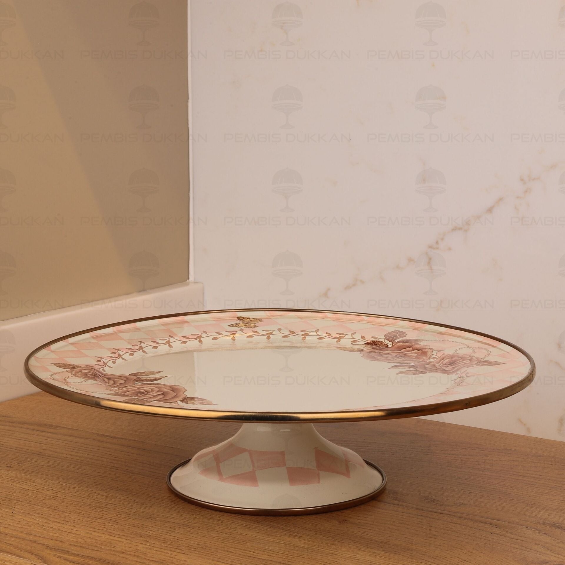 ROSADORA EMAYE 30CM AYAKLI PASTA STANDI