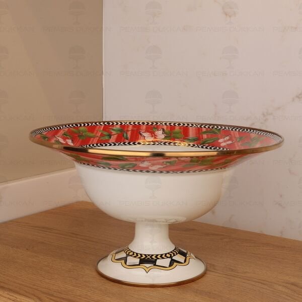 PARADİSE EMAYE 30CM AYAKLI MEYVELİK