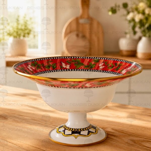 PARADİSE EMAYE 30CM AYAKLI MEYVELİK