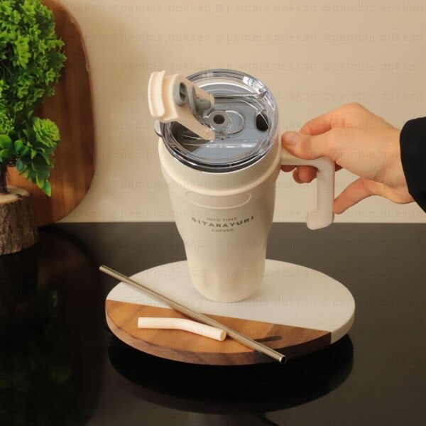 1 ADET ARW MUG 1200 ML TERMOS KREM