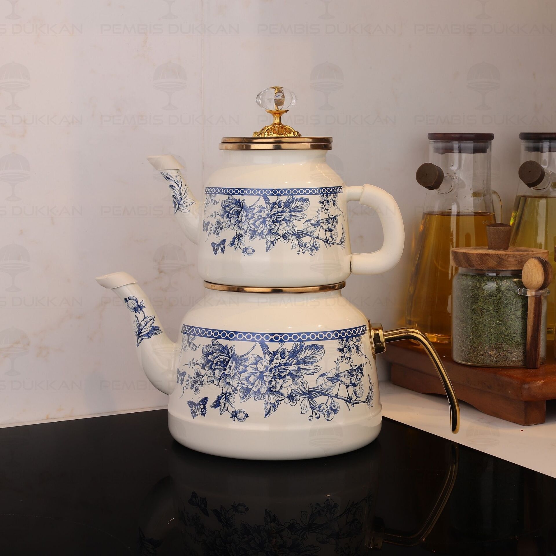 BLUE LİFE EMAYE ÇAYDANLIK