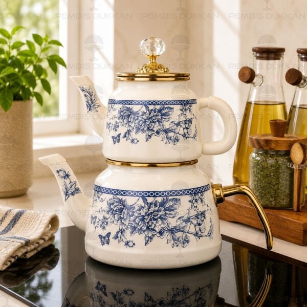 BLUE LİFE EMAYE ÇAYDANLIK