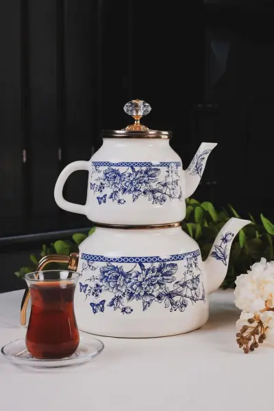 BLUE LİFE EMAYE ÇAYDANLIK