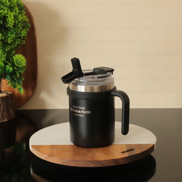 1 ADET AROW MUG 500 ML TERMOS SİYAH