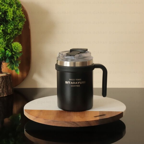 1 ADET AROW MUG 500 ML TERMOS SİYAH