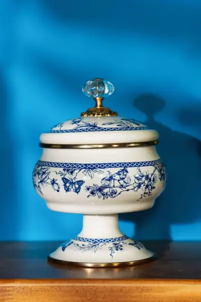 BLUE LİFE EMAYE AYAKLI ŞEKERLİK