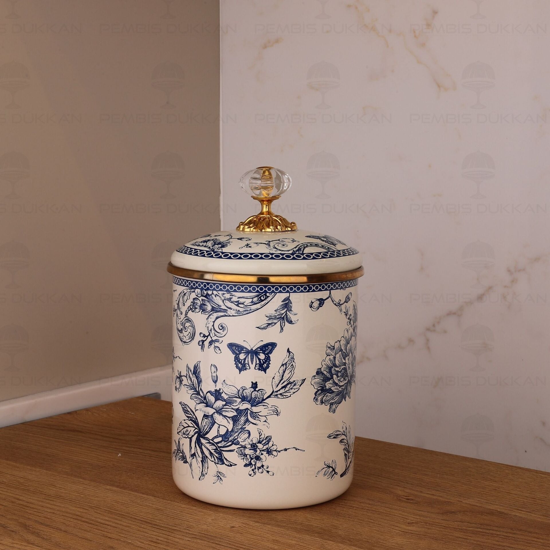 BLUE LİFE EMAYE BÜYÜK BOY KAVANOZ