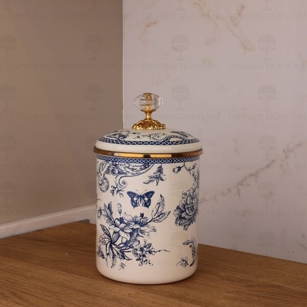 BLUE LİFE EMAYE BÜYÜK BOY KAVANOZ