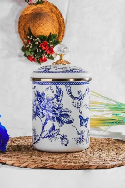 BLUE LİFE EMAYE BÜYÜK BOY KAVANOZ