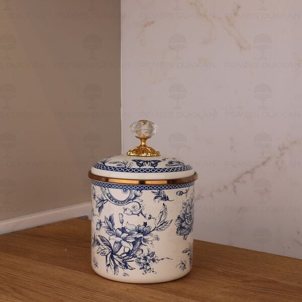 BLUE LİFE EMAYE ORTA BOY KAVANOZ