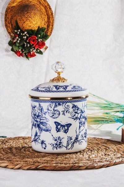 BLUE LİFE EMAYE ORTA BOY KAVANOZ