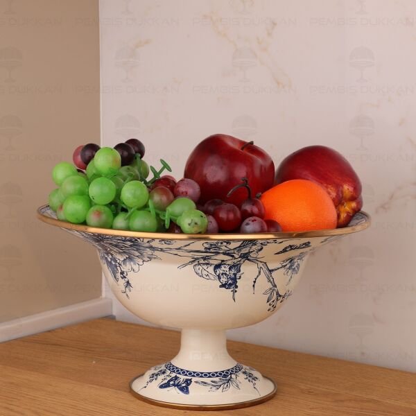 BLUE LİFE EMAYE AYAKLI MEYVELİK