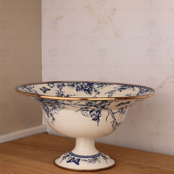 BLUE LİFE EMAYE AYAKLI MEYVELİK