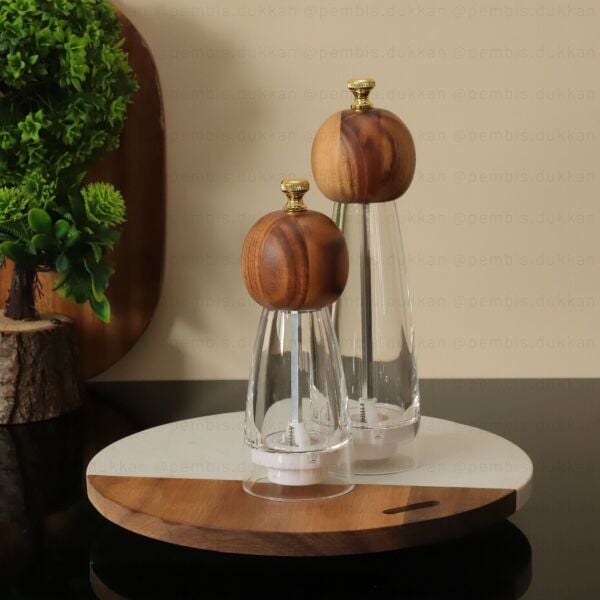 AKASYA KÜÇÜK BOY TUZ & KARABİBER DEĞİRMENİ (M469)