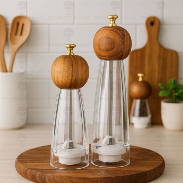 AKASYA KÜÇÜK BOY TUZ & KARABİBER DEĞİRMENİ (M469)