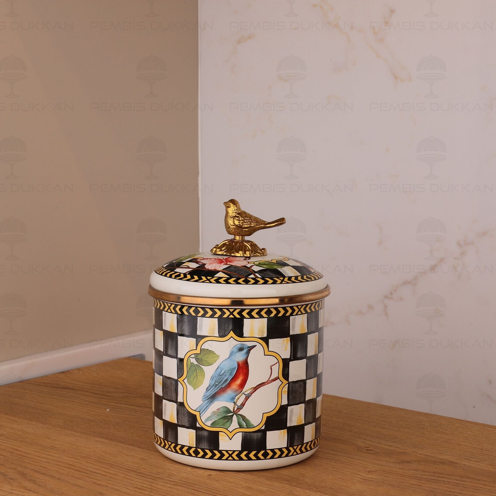 PARADİSE EMAYE ORTA BOY KAVANOZ