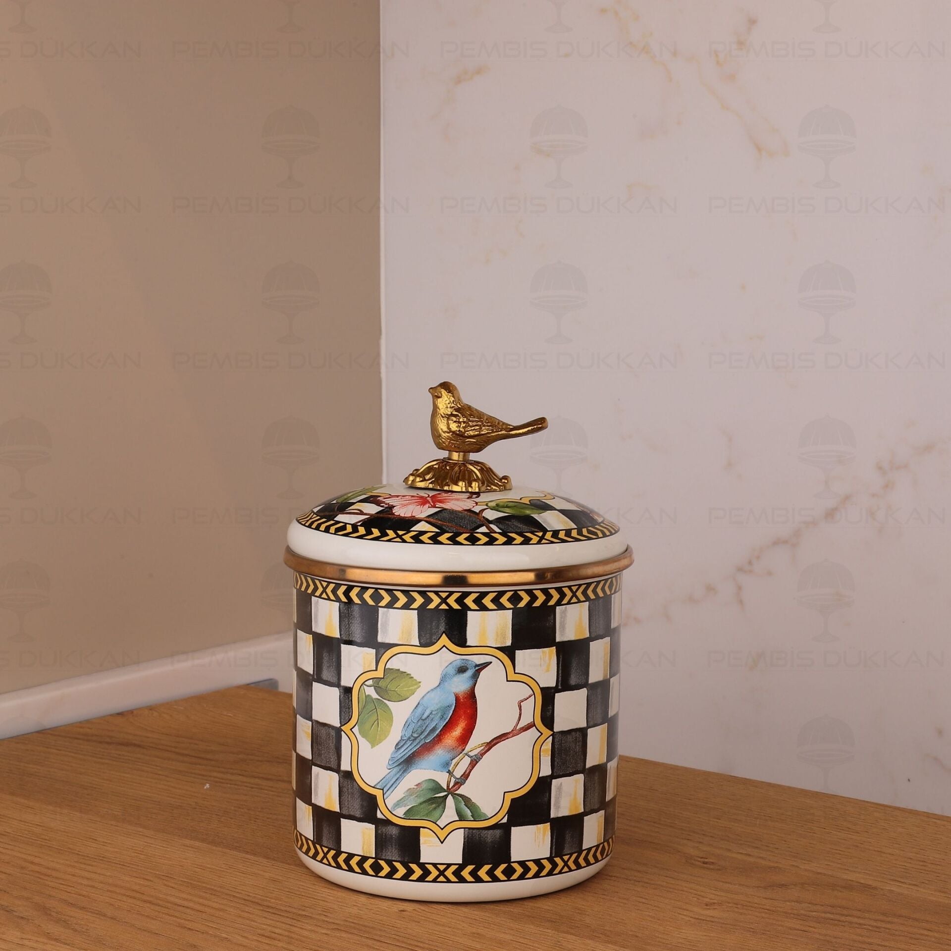 PARADİSE EMAYE ORTA BOY KAVANOZ