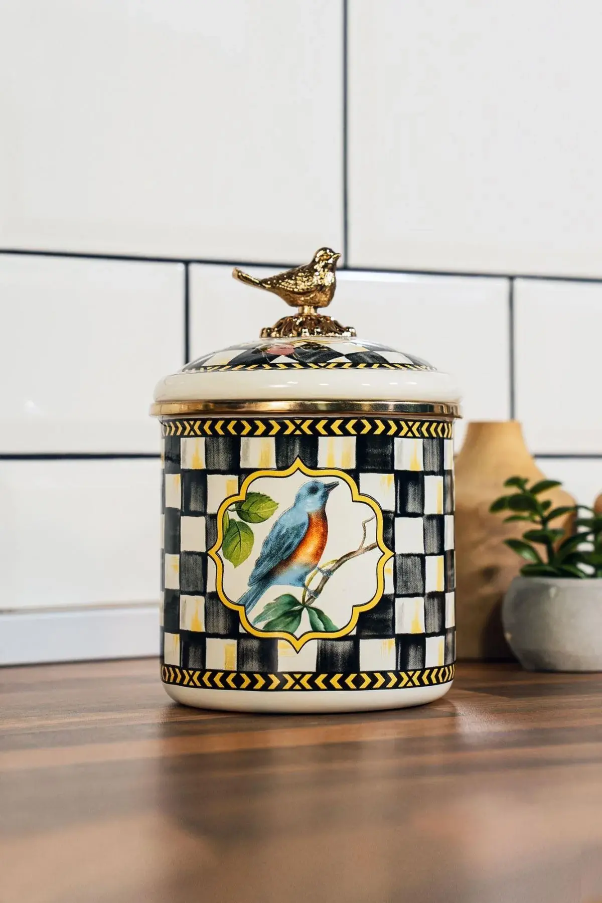 PARADİSE EMAYE ORTA BOY KAVANOZ