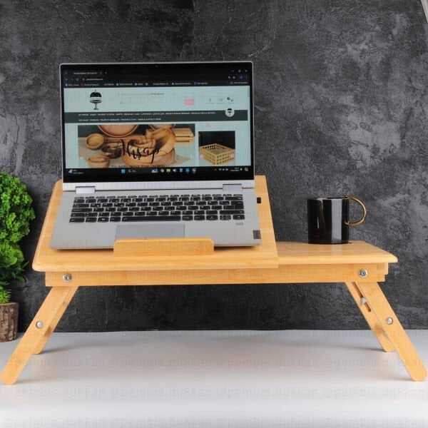 THN BAMBU NOTEBOOK ÇALIŞMA MASASI