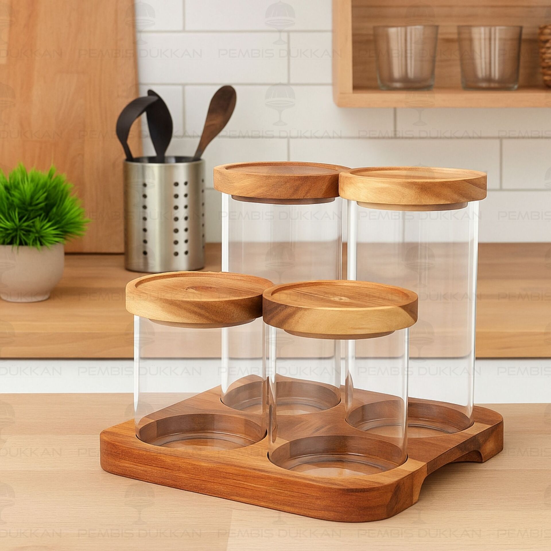 4LÜ SOLEDO TEZGAH ÜSTÜ BAHARATLIK SET (1325)