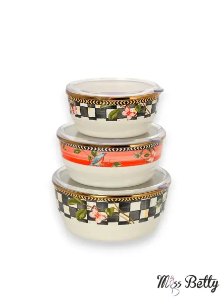 PARADİSE 3LÜ EMAYE SAKLAMA KABI