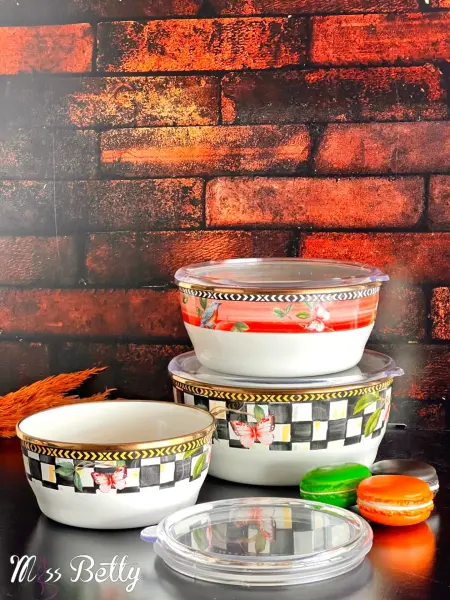 PARADİSE 3LÜ EMAYE SAKLAMA KABI