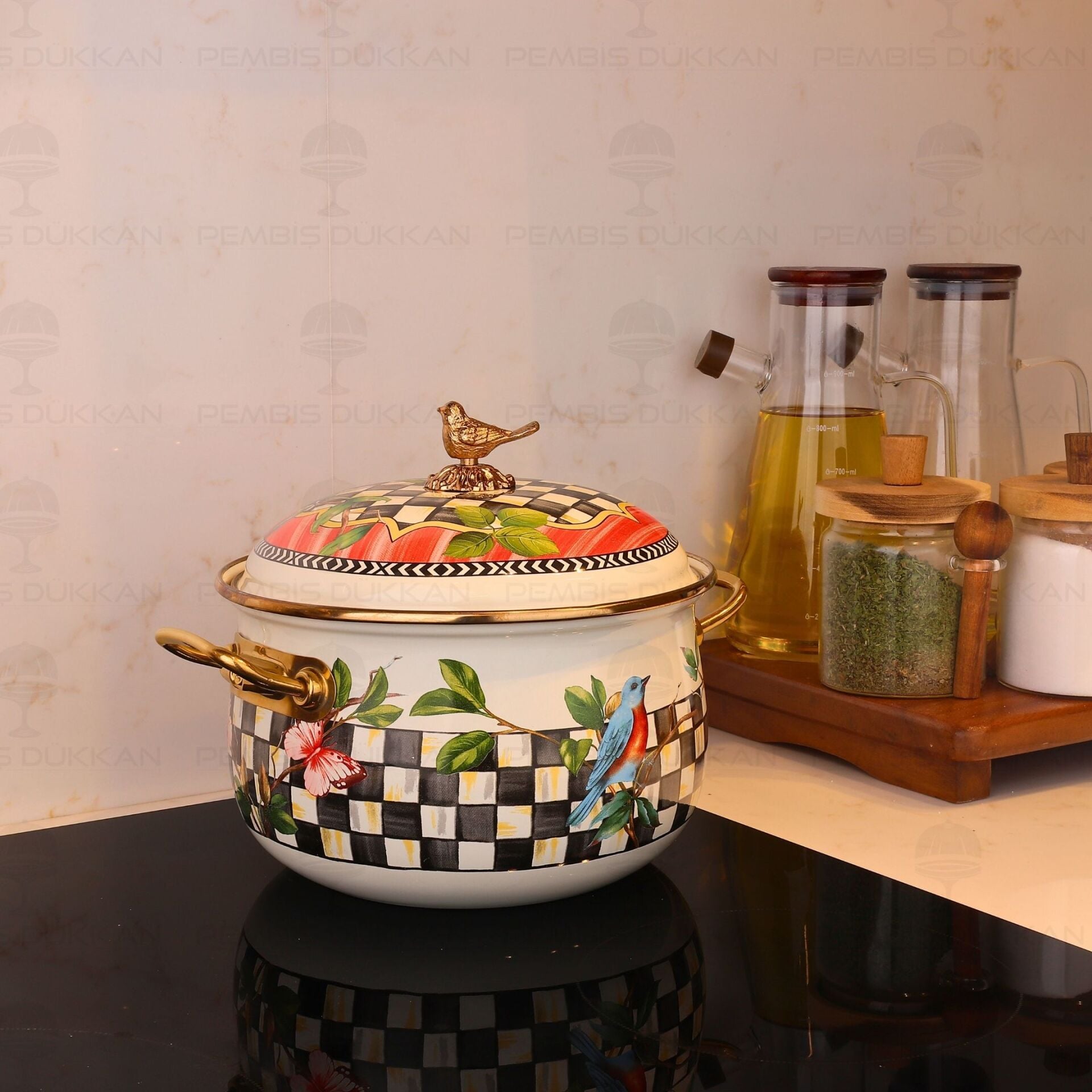 PARADİSE 20CM DERİN EMAYE TENCERE