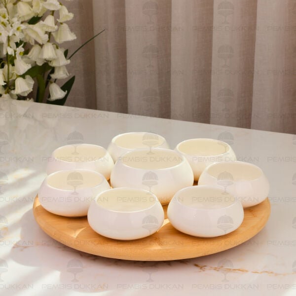Vento Masa Ortası Bambu Standlı Reçellik Kombin Set 9