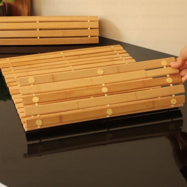 BAMBU ÇUBUKLU 40x60CM BANYO YER MATI (863)