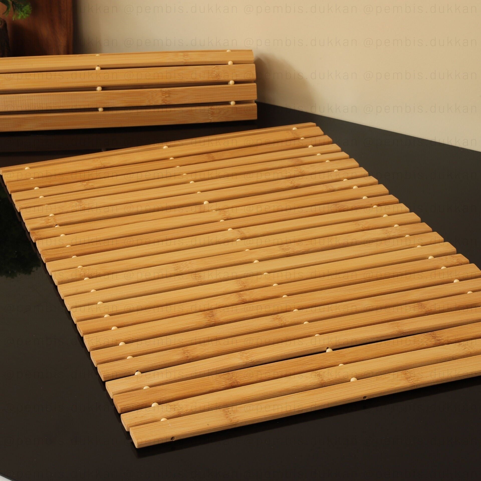 BAMBU ÇUBUKLU 40x60CM BANYO YER MATI (863)