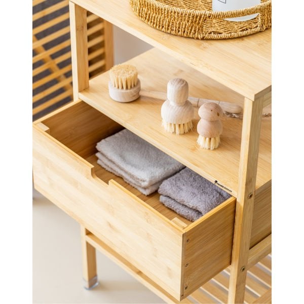 BAMBU ÇOK AMAÇLI ÇEKMECELİ RAF (JW22230)