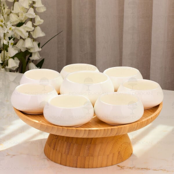 Vento Masa Ortası Bambu Standlı Reçellik Kombin Set 10
