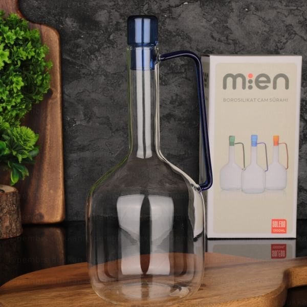 BOROSİLİKAT CAM 1300ML UZUN SÜRAHİ 1332 ( RENK SEÇİNİZ )