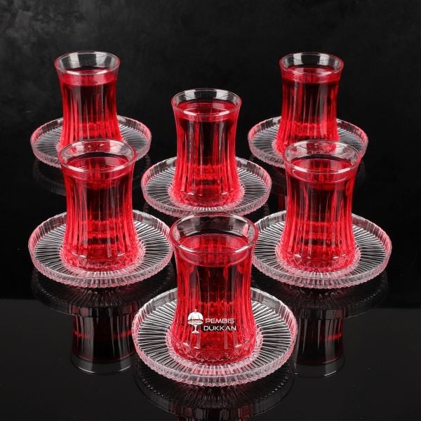 6 KİŞİLİK YENİ ÇAY SET DKM