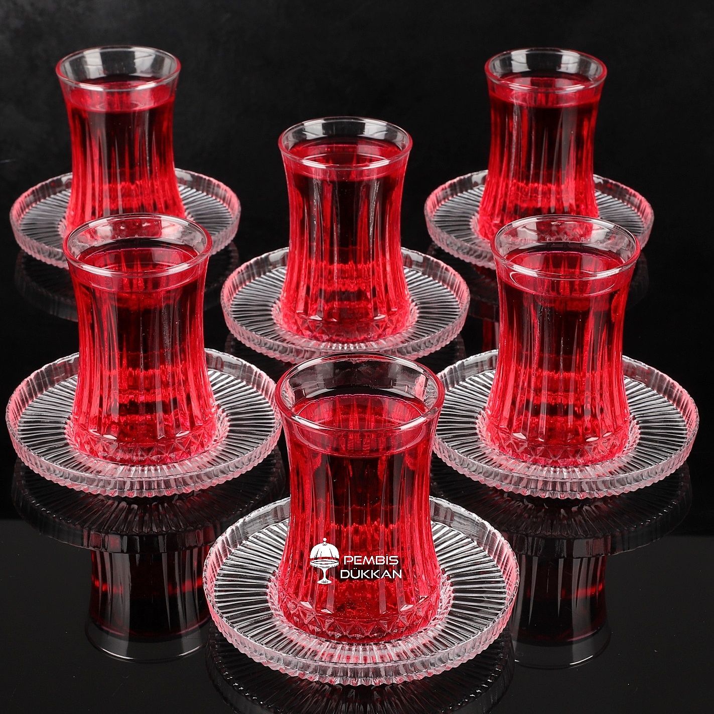 6 KİŞİLİK YENİ ÇAY SET DKM