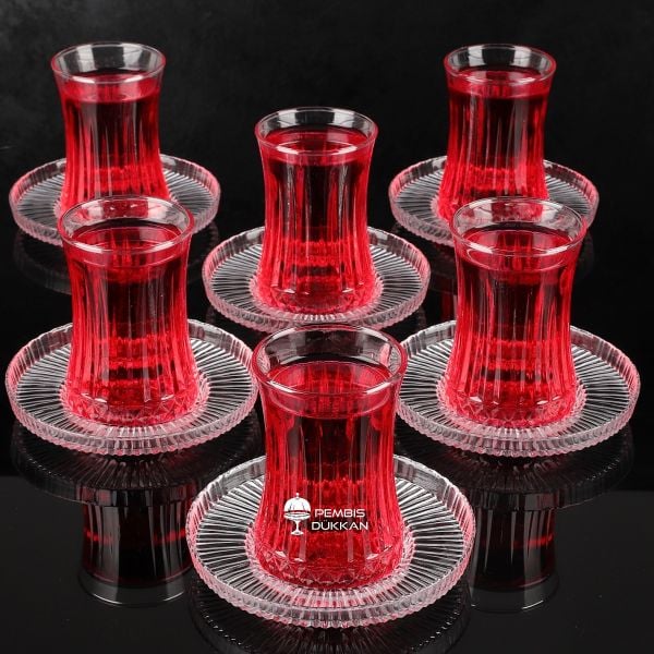 6 KİŞİLİK YENİ ÇAY SET DKM
