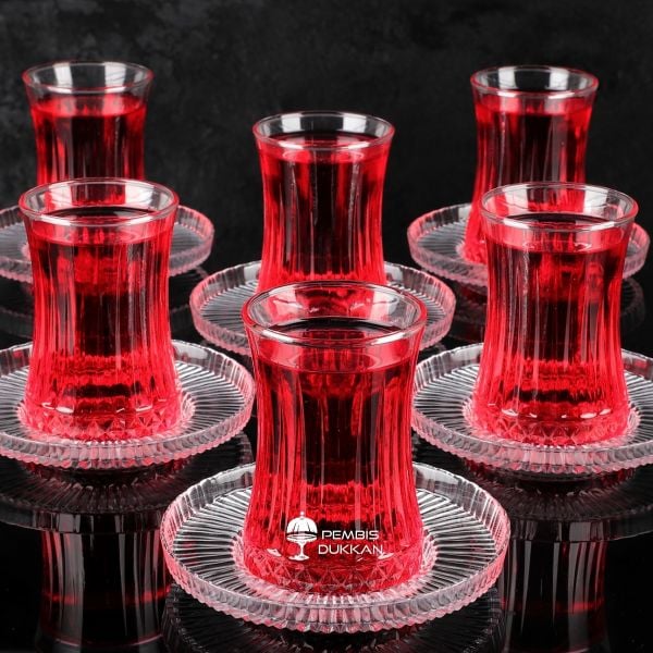 6 KİŞİLİK YENİ ÇAY SET DKM