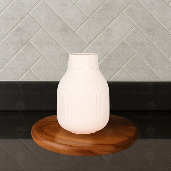 MN  TOMBUL SERAMİK VAZO BÜYÜK BOY  (1033)