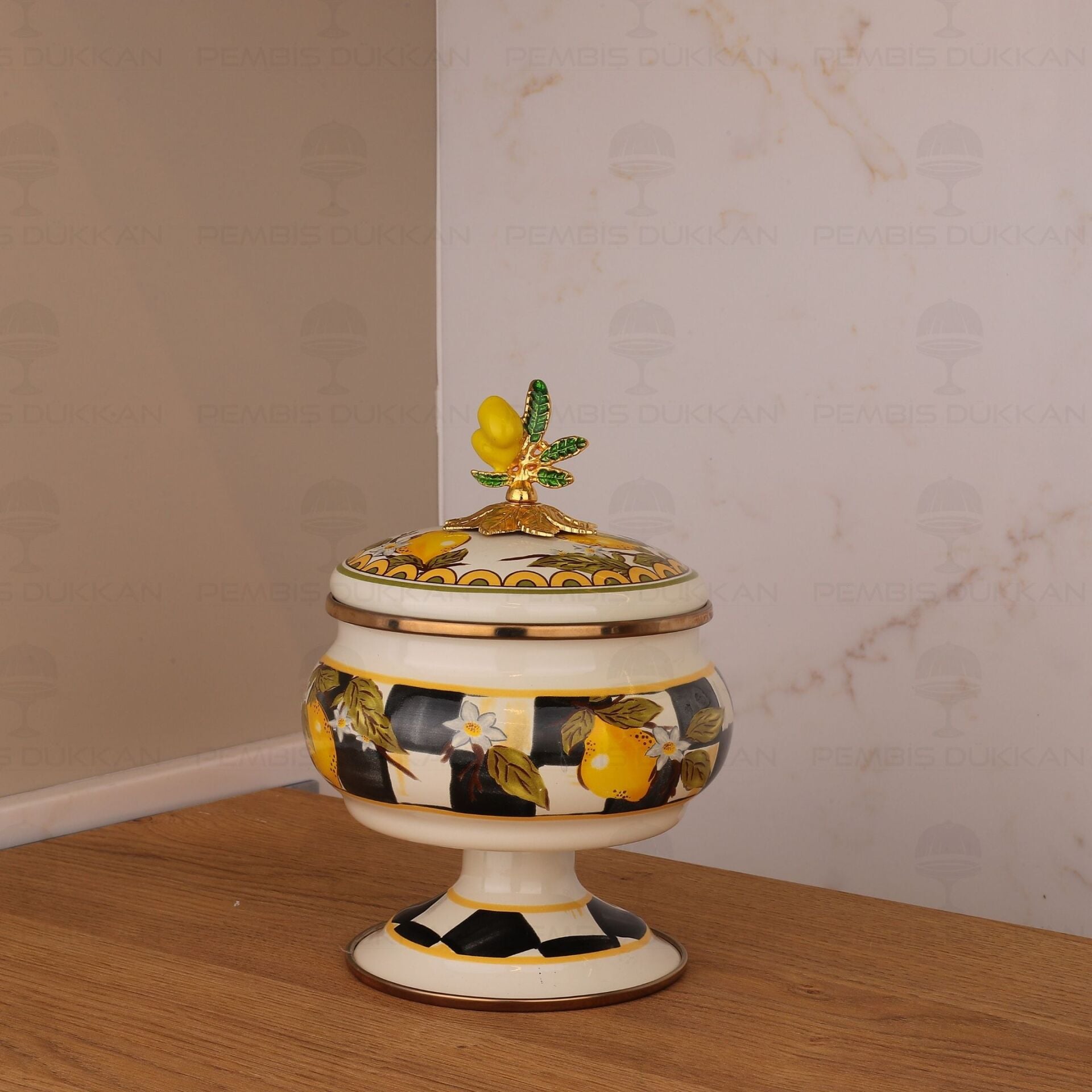 LİNDA EMAYE AYAKLI ŞEKERLİK