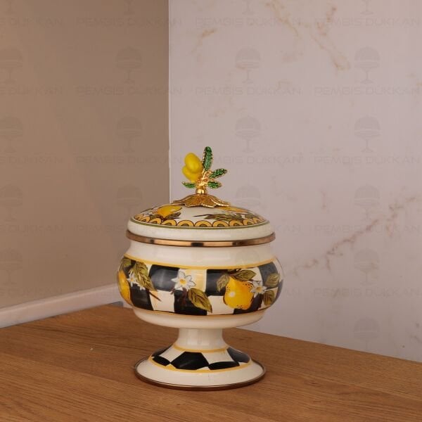 LİNDA EMAYE AYAKLI ŞEKERLİK