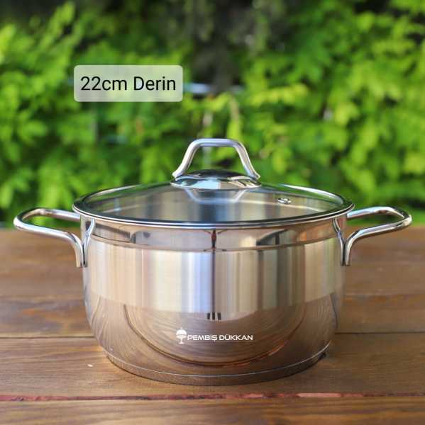 SOFRAM 22 CM DERİN TENCERE 4.40 LT