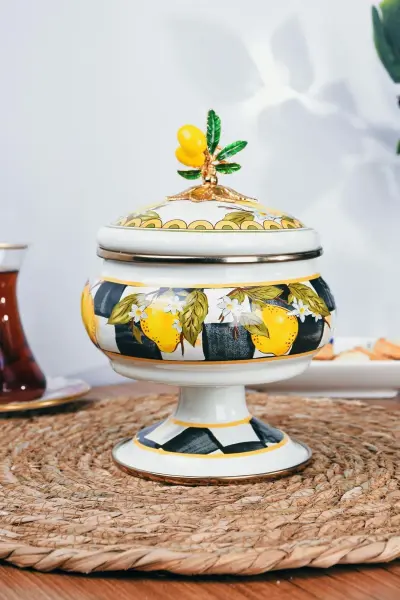 LİNDA EMAYE AYAKLI ŞEKERLİK