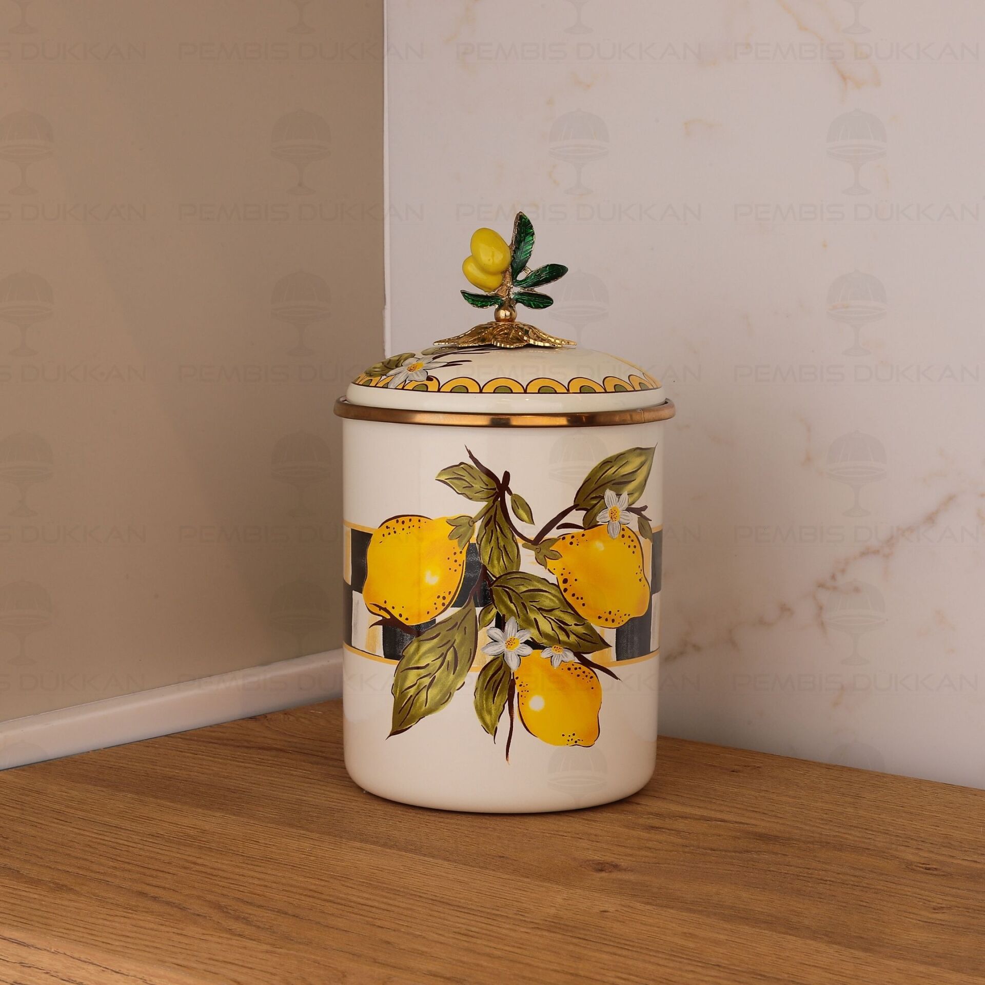 LİNDA EMAYE BÜYÜK BOY KAVANOZ