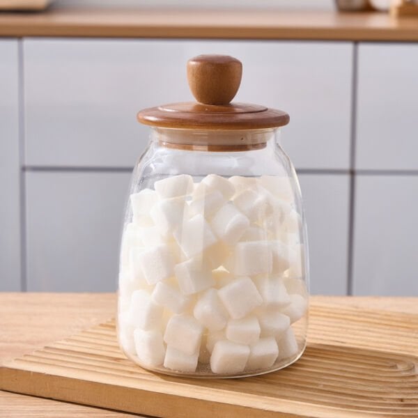 Herry 1200ml Akasya Kapaklı, Kavanoz (9r35)