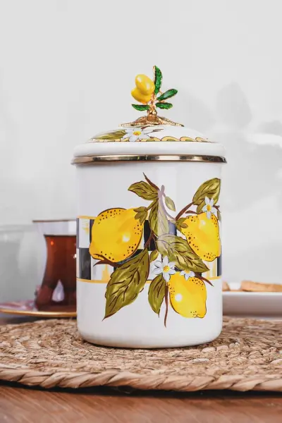 LİNDA EMAYE BÜYÜK BOY KAVANOZ